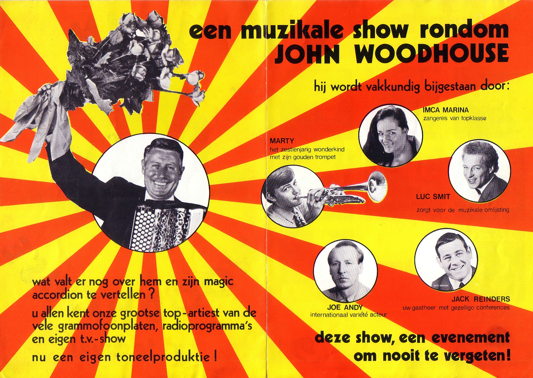 Showavond met John Woodhouse 1971